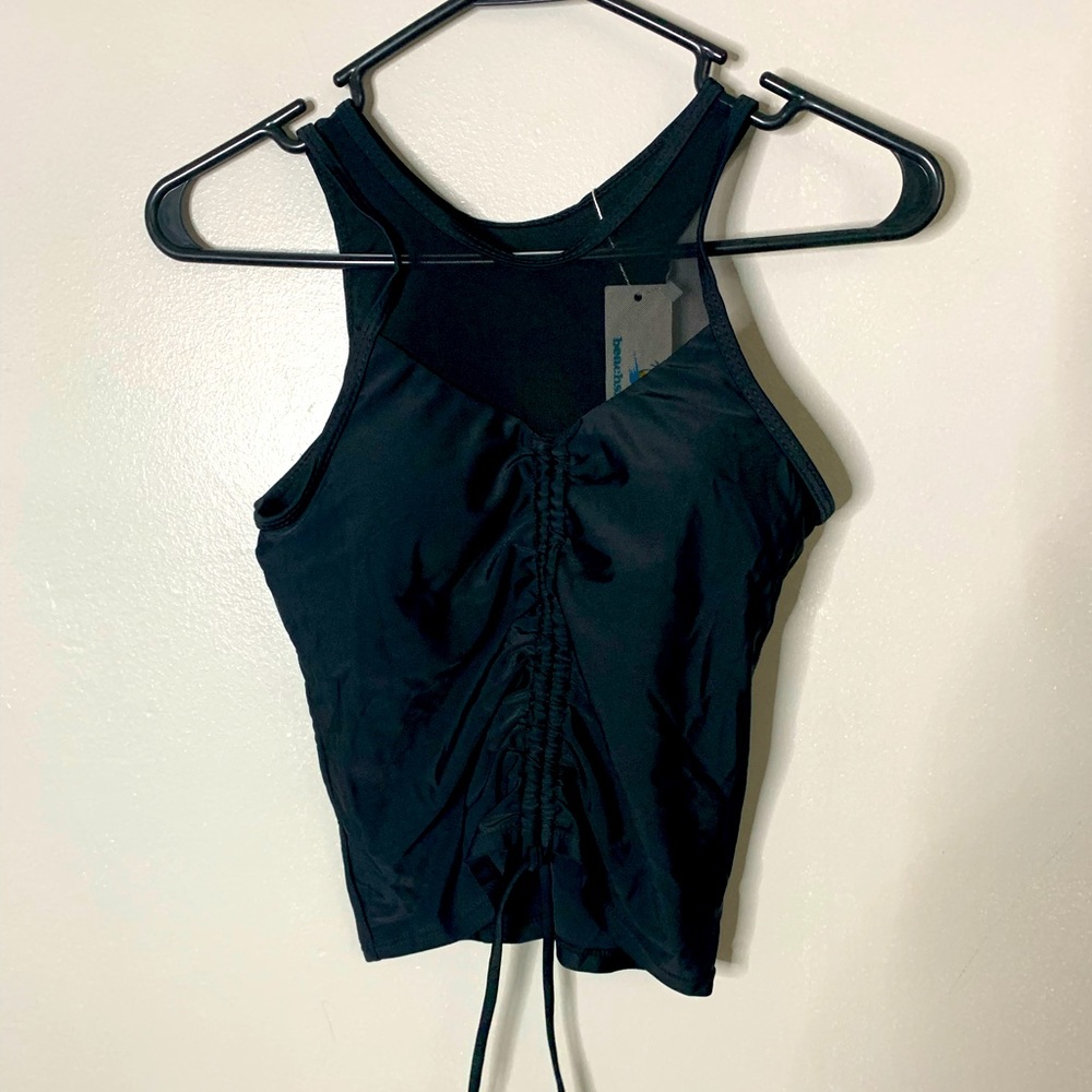 Beach Sissi NWT Black SwimTop